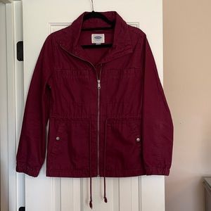 Old Navy Maroon Cargo Jacket Size S